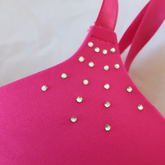? Other - ⭐ Pink Rhinestone Padded Bra 34B